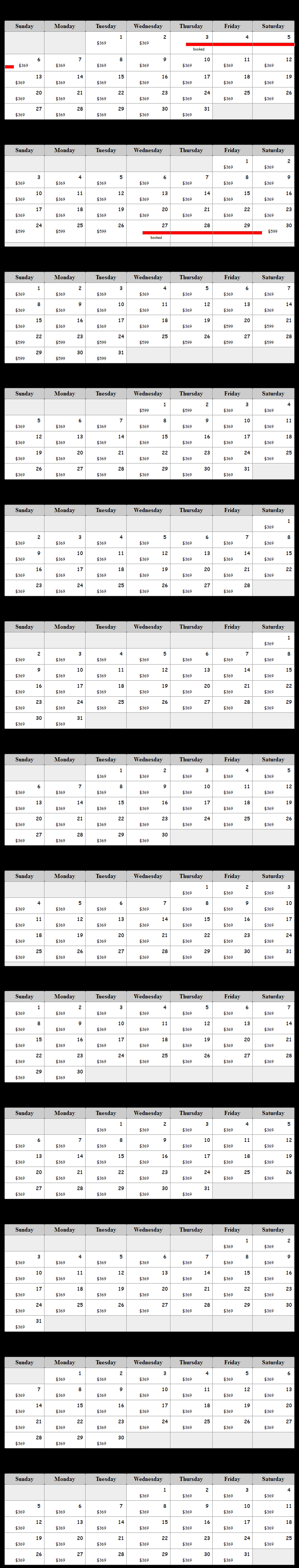 Toledo Bend Cabin Availability Calendar Toledo Bend Cabin Availability Calendar