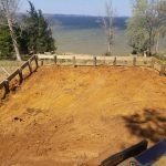 Toledo Bend Cabin foundation on April 1, 2018