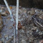 Corroded and deteriorated cable that failed and caused my seawall to breach - March 7, 2018