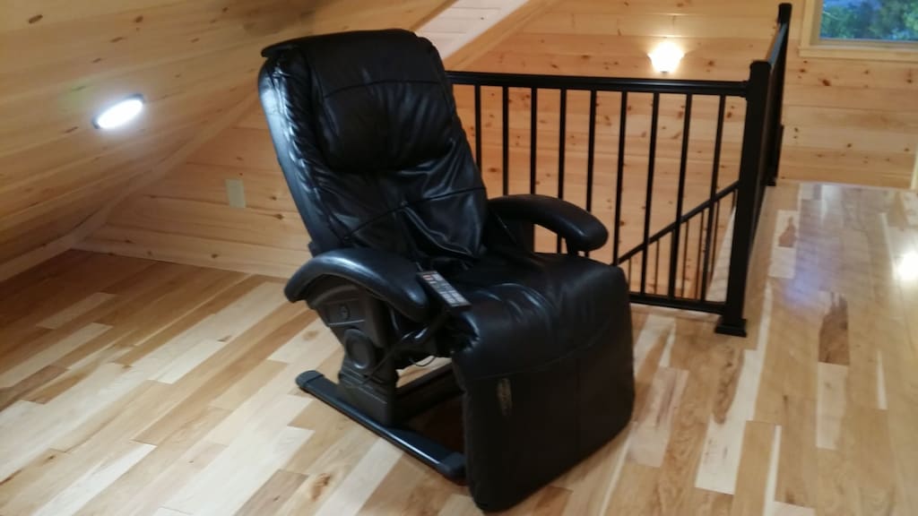 Relax in this messaging recliner. It has kneading rollers that feel like hands!