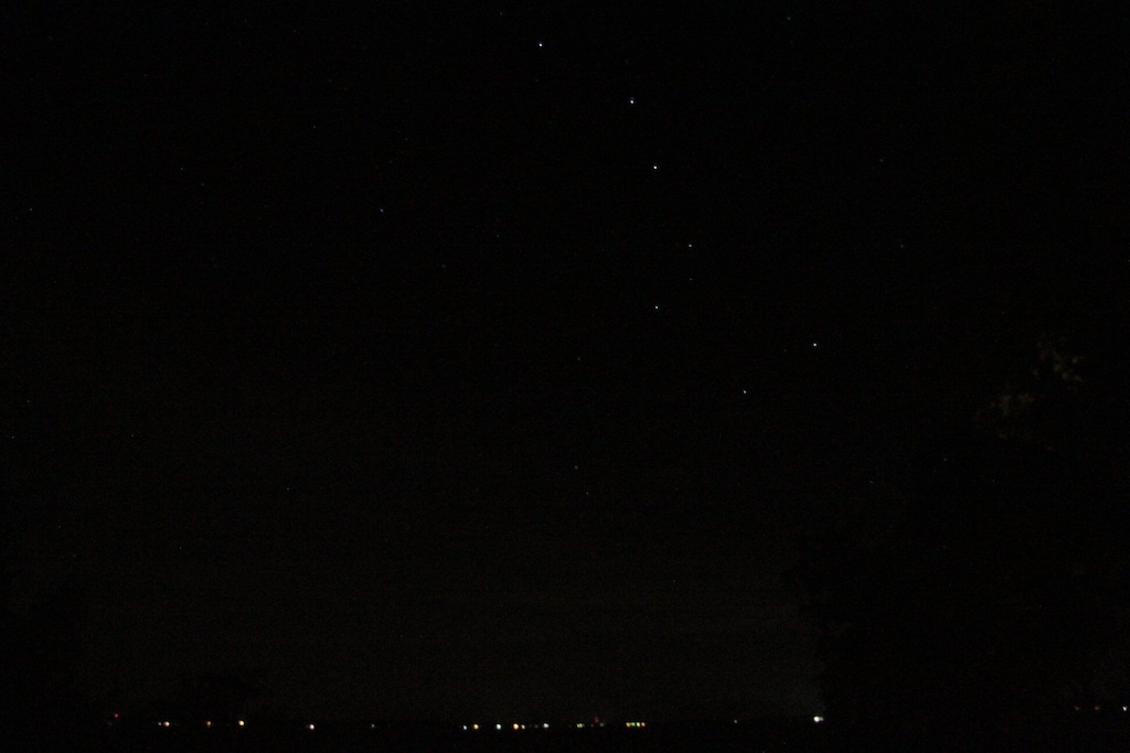 This is a picture of the big dipper taken from the lakefront deck.